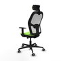 PIQUERAS Y CRESPO Silla de oficina Jorquera Sincro/Traslack Pistacho y Blanco