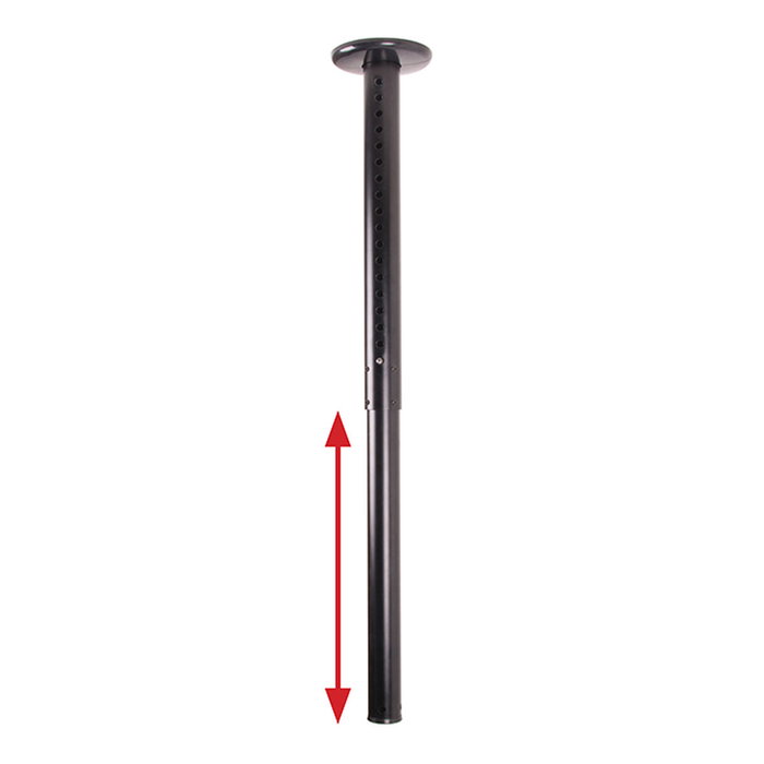 B-Tech Soporte de Techo Telescópico BT7851/B para Postes de Ø50mm, 90kg, Negro