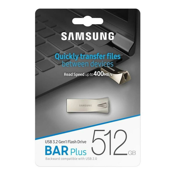 Samsung BAR Plus MUF-512BE 512 GB Plata Samsung BAR Plus MUF-512BE 512 GB Plata