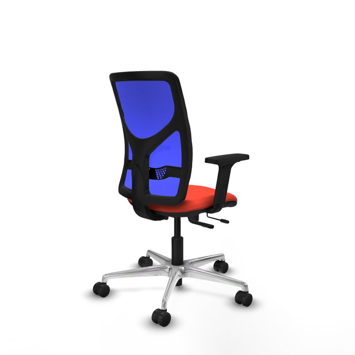 PIQUERAS Y CRESPO Silla de oficina Motilla con mecanismo Sincro/Traslack Naranja y Azul PIQUERAS Y CRESPO Silla de oficina Motilla con mecanismo Sincro/Traslack Naranja y Azul