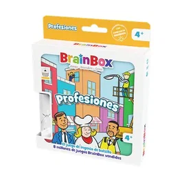 Asmodee BZWBB01ES BrainBox Pocket Profesiones - Juego de Mesa en Español de Memoria y Preguntas, 150 Cartas, a Partir de 4 Años, Jugabilidad en 10 Minutos