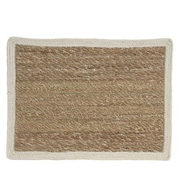 DKD Home Decor 33 x 0.5 x 45 cm Individuales Basicos Natural Crema Seagrass Yute (12 Unidades)