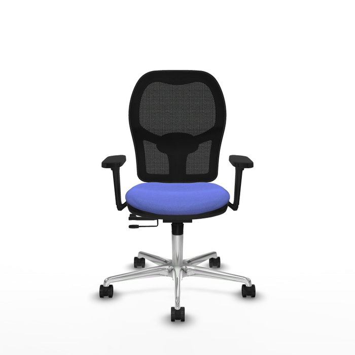 PIQUERAS Y CRESPO Silla de oficina Jorquera con mecanismo Sincro/Traslack, Azul claro y Negro PIQUERAS Y CRESPO Silla de oficina Jorquera con mecanismo Sincro/Traslack, Azul claro y Negro