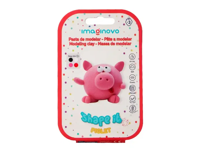 Imaginovo Set de Pasta para Modelar de Secado al Aire con Instrucciones de Cerdito