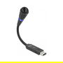 DeLOCK USB Mikrofon mit Schwanenhals und Mute Button - Micrófono USB con Brazo Flexible y Botón de Silencio