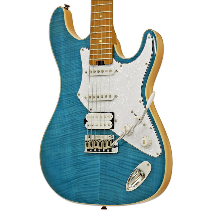 Guitarra Eléctrica Aria St 714-Mk2-Fullerton Azul Translúcida Guitarra Eléctrica Aria St 714-Mk2-Fullerton Azul Translúcida