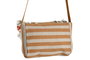 DKD Home Decor Bolso Mediterraneo Naranja Beige Poliester 9 x 75 x 25 cm (2 Unidades)