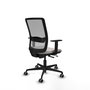 PIQUERAS Y CRESPO Silla de oficina Haches con mecanismo Sincro/Traslack, Blanco y Gris