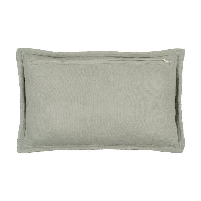 Cojín Verde Viscosa / Poliéster 50 X 30 cm (Set de 2) Cojín Verde Viscosa / Poliéster 50 X 30 cm (Set de 2)