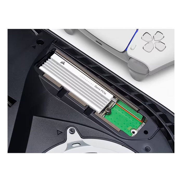 Corsair MP600 PRO LPX 2TB M.2 PCIe NVMe 4.0 SSD, 7100 MB/s, Disipador Térmico, para PlayStation 5