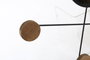 DKD Home Decor Decoración de Pared de Metal y Espejo 57x4x40 cm Marrón (4 piezas)
