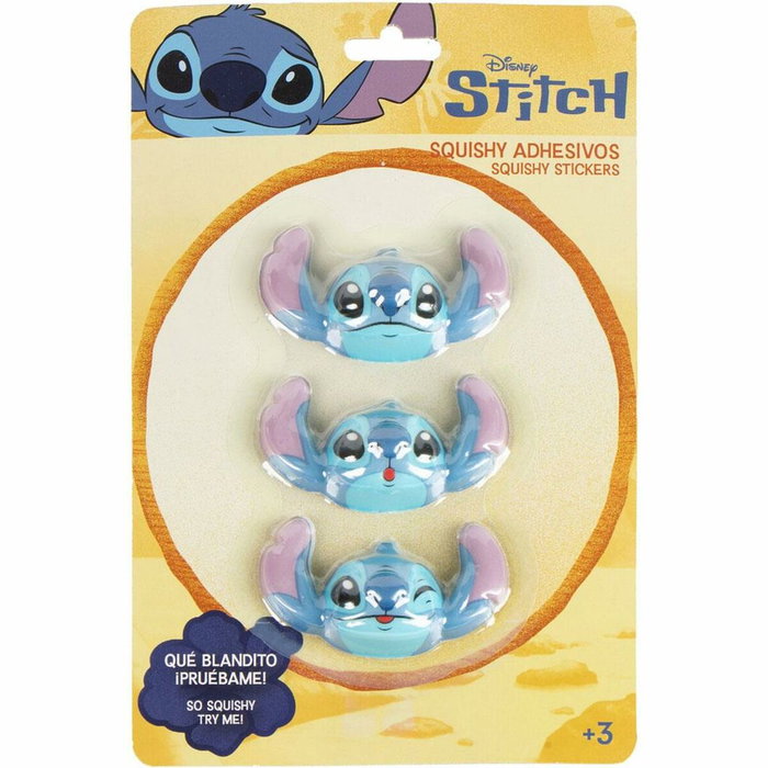 Cerdá Pack Pegatinas Squishy Stitch Azul