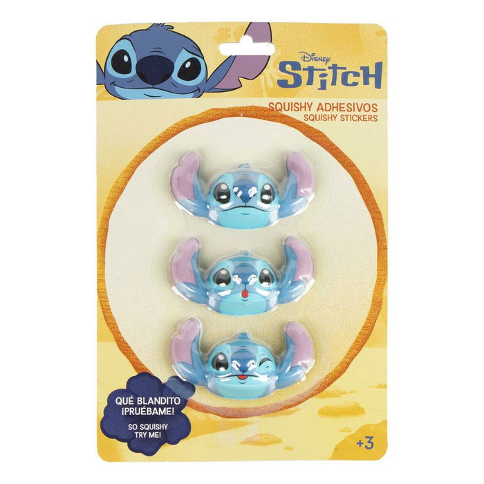 Cerdá Pack Pegatinas Squishy Stitch Azul