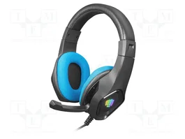 FURY PHANTOM Auriculares Gaming con Micrófono Negro/Azul