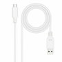 Nanocable Cable USB 2.0 USB-C a USB-A 3A 2m Blanco