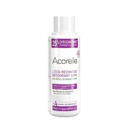 ACORELLE Recarga Desodorante Ecológico 24h Piel Sensible 100ml - Certificado COSMOS ORGANIC, Compatible con Roll-On, Vegano, Fabricado en Francia