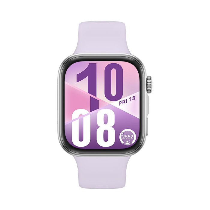 Huawei Watch Fit 4 Reloj Deportivo Inteligente, Pulsera Violeta, Caja Plata, AMOLED, GPS