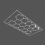 Regleta para Panal 9W 56,5cm 110Lm/W 220VAC Blanco Frío Luminaria Lineal LED