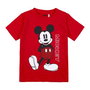 Camiseta de Manga Corta Infantil Mickey Mouse Rojo 8 Años