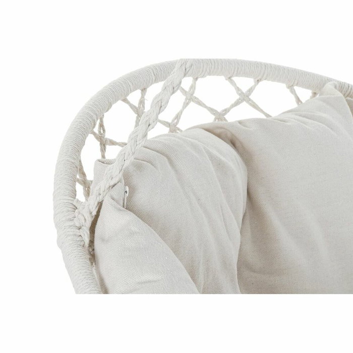 DKD Home Decor Silla Colgante de Algodón Beige con Cojines DKD Home Decor Silla Colgante de Algodón Beige con Cojines
