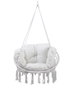 DKD Home Decor Silla Colgante de Algodón Beige con Cojines