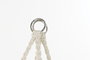 DKD Home Decor Silla Colgante para Terraza y Jardín Beige Algodón y Poliéster 100 x 80 x 145 cm
