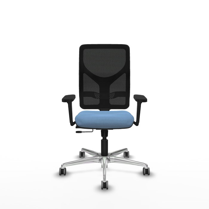 PIQUERAS Y CRESPO Silla de oficina Motilla Azul cielo con mecanismo Sincro/Traslack