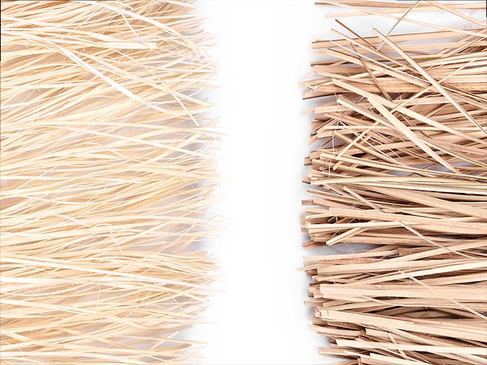 Giftdecor Colgante Hoja Palma Rattan Metal 48 x 60 x 1 cm (Set de 18)
