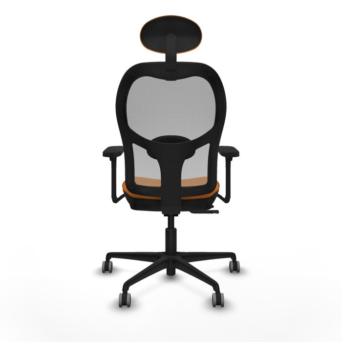 PIQUERAS Y CRESPO Silla de oficina Jorquera con mecanismo Sincro/Traslack, Naranja y Gris PIQUERAS Y CRESPO Silla de oficina Jorquera con mecanismo Sincro/Traslack, Naranja y Gris