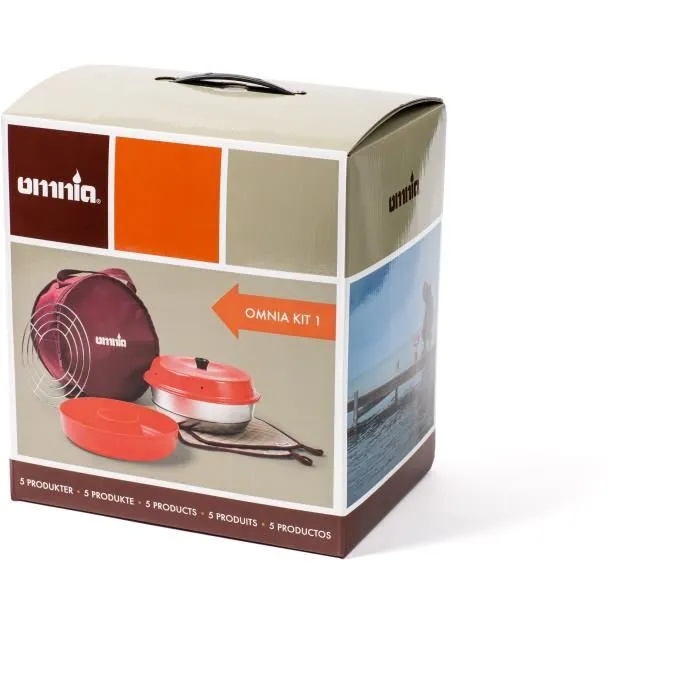 Omnia OMN7350029450359 Horno con Bolsa, 2 Agarraderas, Grill y Molde de Silicona
