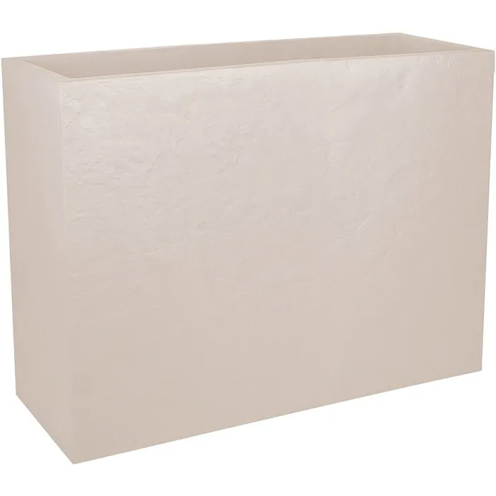 EDA Macetero Volcania Loft L 46L para Interior/Exterior, Acabado Piedra, 78.5x29.5x60 cm, Color Beige Piedra Caliza - 013746BECASX1 EDA Macetero Volcania Loft L 46L para Interior/Exterior, Acabado Piedra, 78.5x29.5x60 cm, Color Beige Piedra Caliza - 013746BECASX1