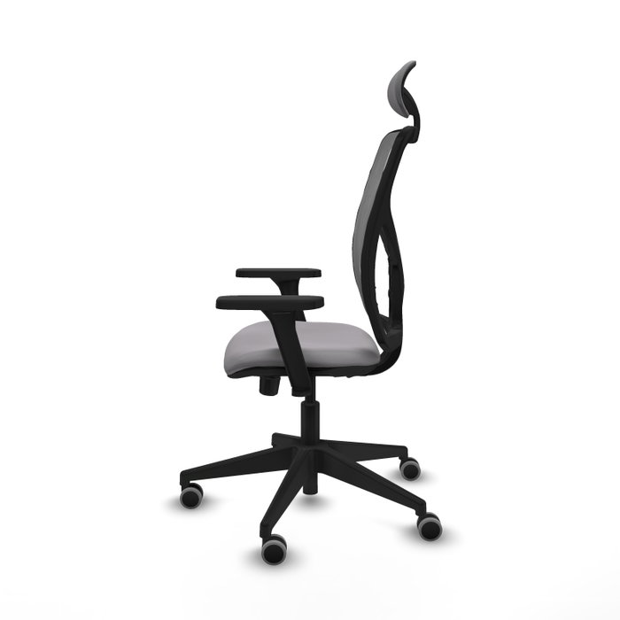 PIQUERAS Y CRESPO Silla de oficina Motilla Gris con mecanismo Sincro/Traslack
