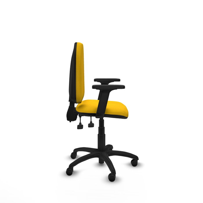 PIQUERAS Y CRESPO Silla de oficina Aýna en Amarillo con Brazos 2D PIQUERAS Y CRESPO Silla de oficina Aýna en Amarillo con Brazos 2D