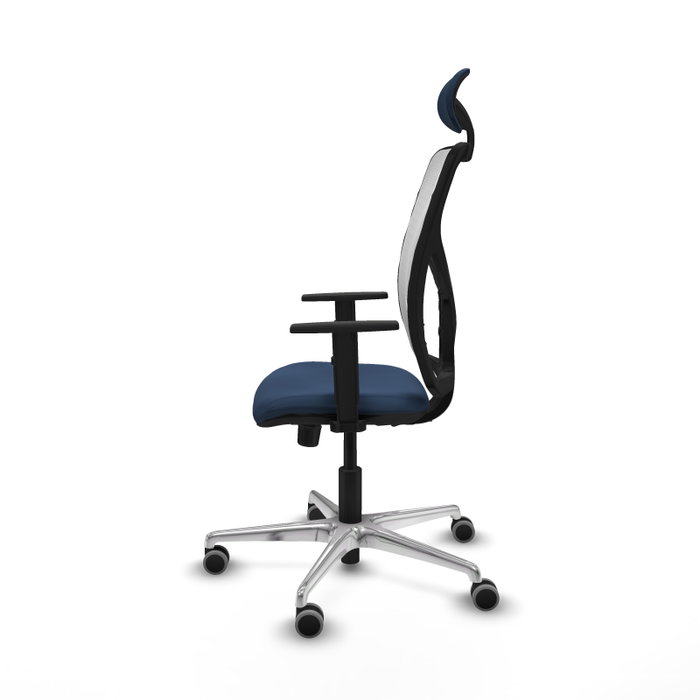PIQUERAS Y CRESPO Silla de oficina Motilla con mecanismo Sincro, Azul marino y Blanco PIQUERAS Y CRESPO Silla de oficina Motilla con mecanismo Sincro, Azul marino y Blanco