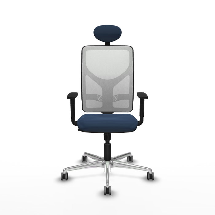 PIQUERAS Y CRESPO Silla de oficina Motilla con mecanismo Sincro, Azul marino y Blanco PIQUERAS Y CRESPO Silla de oficina Motilla con mecanismo Sincro, Azul marino y Blanco