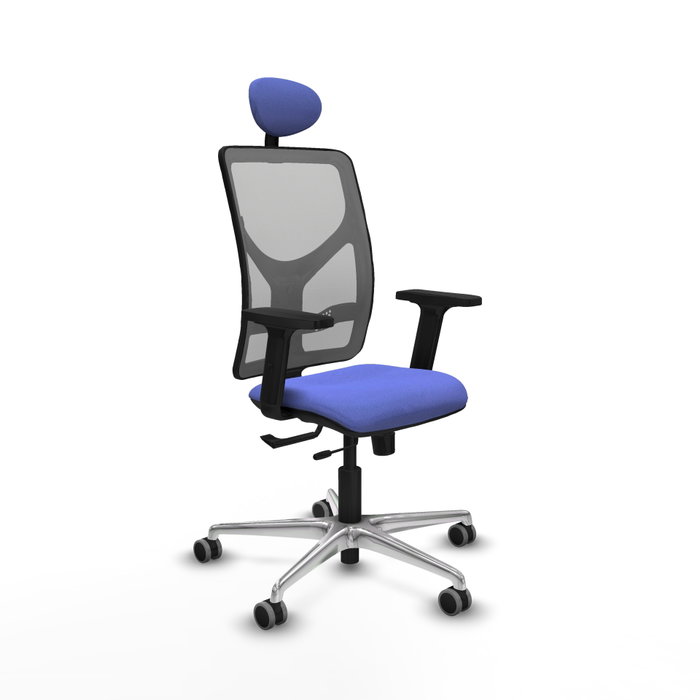 PIQUERAS Y CRESPO Silla de oficina Motilla Azul claro y Gris PIQUERAS Y CRESPO Silla de oficina Motilla Azul claro y Gris