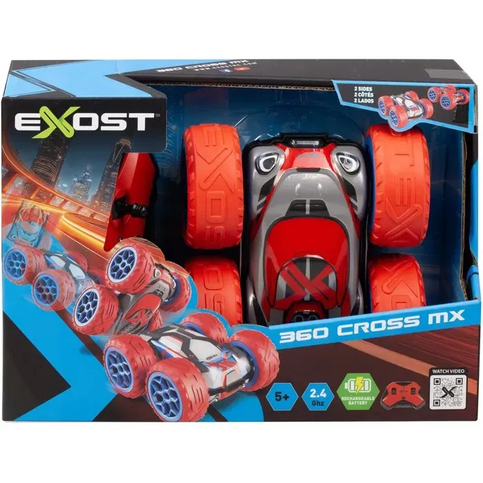 Silverlit EXOST - 361 CROSS FLASH - Coche Teledirigido 1:18, Rojo - EXO4891813547761 Silverlit EXOST - 361 CROSS FLASH - Coche Teledirigido 1:18, Rojo - EXO4891813547761