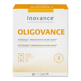 INOVANCE Oligovance 14Sbrs. Complemento alimenticio de minerales, vitaminas y extractos vegetales para resistencia física y reducción de cansancio
