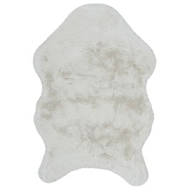 Home Deco Factory Alfombra Pelo Imitación Piel Crudo 60x90 cm