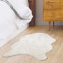 Home Deco Factory Alfombra Pelo Imitación Piel Crudo 60x90 cm