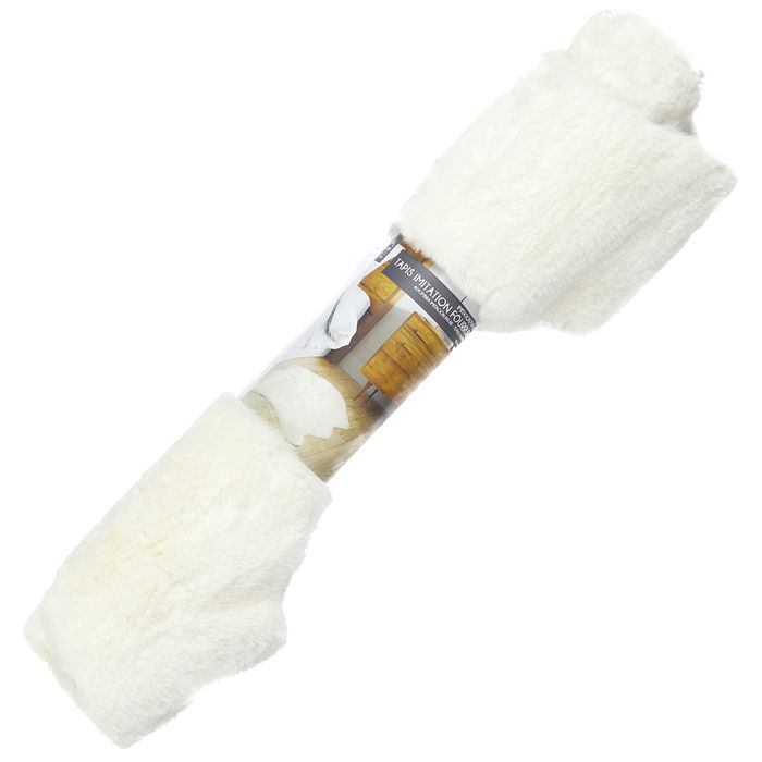 Home Deco Factory Alfombra Pelo Imitación Piel Crudo 60x90 cm