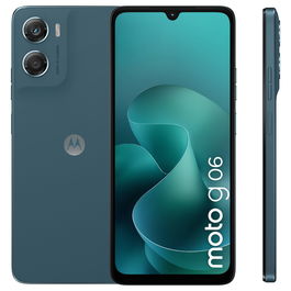 Motorola Moto G06 Smartphone 4 GB RAM 256 GB, Pantalla 6.88'' LCD 120 Hz, Cámara 50 MP, Batería 5200 mAh, Android 15, Azul Tapestry