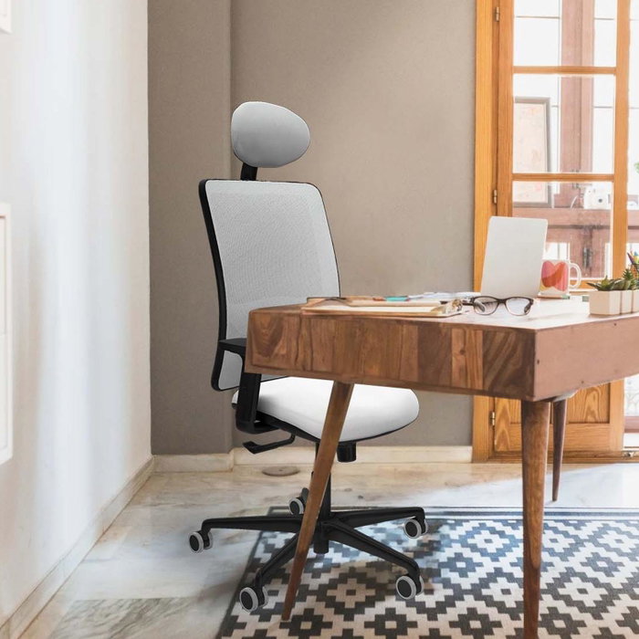 PIQUERAS Y CRESPO Silla de oficina Zulema con mecanismo Sincro, Azul marino y Gris PIQUERAS Y CRESPO Silla de oficina Zulema con mecanismo Sincro, Azul marino y Gris