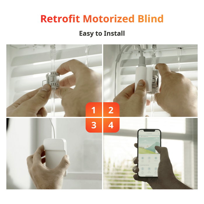 SwitchBot Blind Tilt - Control Eléctrico Inteligente para Persianas, Blanco, 48.8 x 29.2 x 144.2 mm, 130 g SwitchBot Blind Tilt - Control Eléctrico Inteligente para Persianas, Blanco, 48.8 x 29.2 x 144.2 mm, 130 g