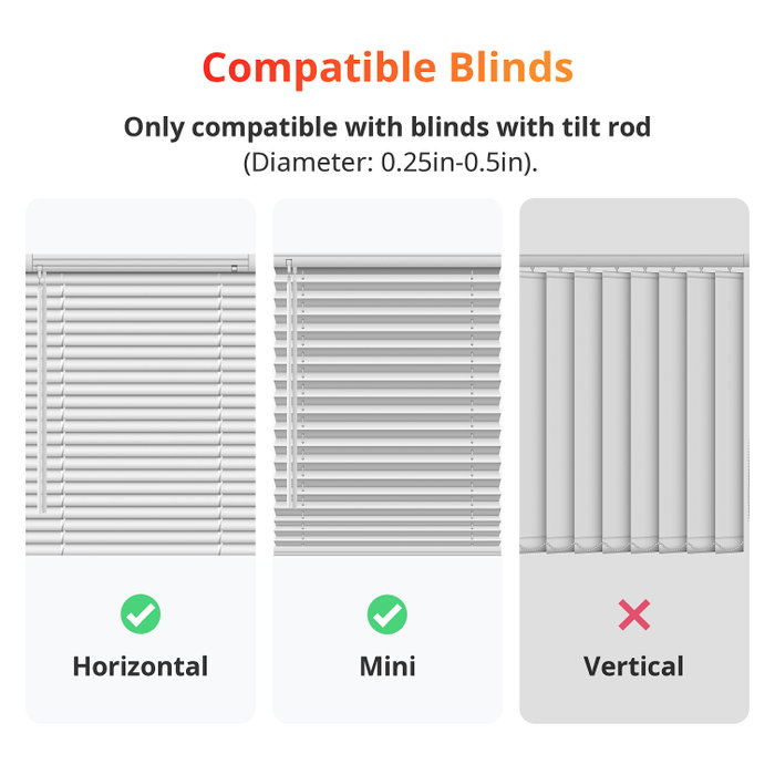 SwitchBot Blind Tilt - Control Eléctrico Inteligente para Persianas, Blanco, 48.8 x 29.2 x 144.2 mm, 130 g SwitchBot Blind Tilt - Control Eléctrico Inteligente para Persianas, Blanco, 48.8 x 29.2 x 144.2 mm, 130 g