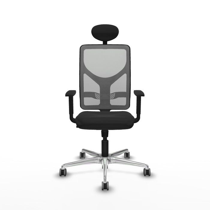 PIQUERAS Y CRESPO Silla de oficina Motilla con mecanismo Sincro, Negro/Gris
