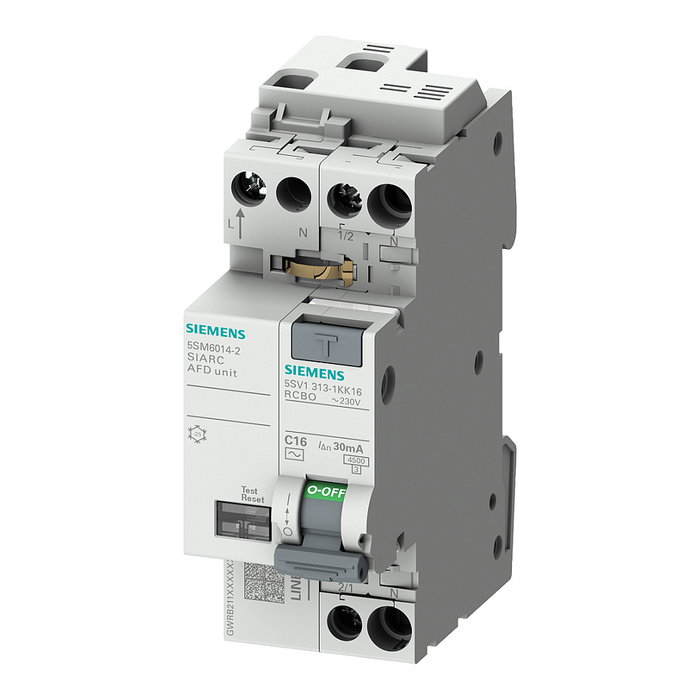 Siemens 5SV1316-7KK16 RCBO Tipo A 16A 30mA C16 1TE