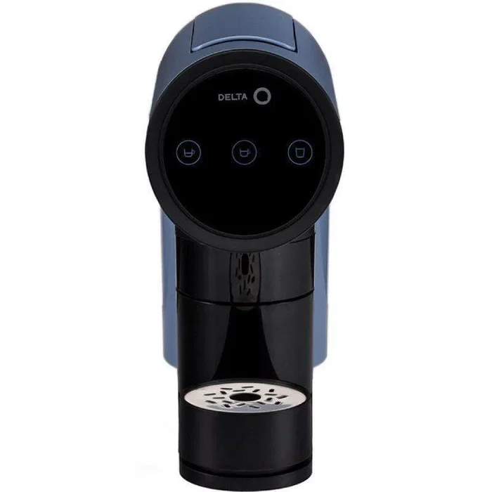 Delta Q Cafetera de Cápsulas Iconiq Azul, Máquina de Café con Pantalla Táctil, 19 Bar, 1200W, para Cápsulas Delta Q, Color Azul