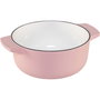 KitchenAid Asador Redondo de Hierro Fundido con Tapa 22 cm, Rosa