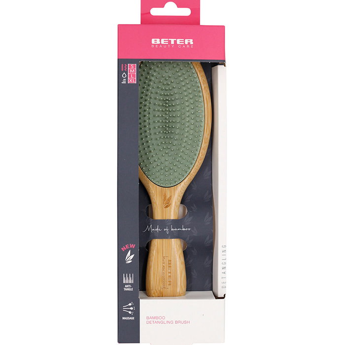Beter BAMWOOD Cepillo Desenredante de Bambú para Mujer | Cabello Liso y Ondulado | 1 Unidad